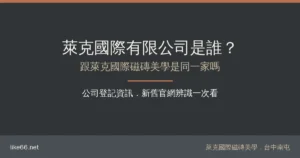 Read more about the article 萊克國際有限公司是誰？跟萊克國際磁磚美學的關係、公司登記資訊與新舊官網辨識